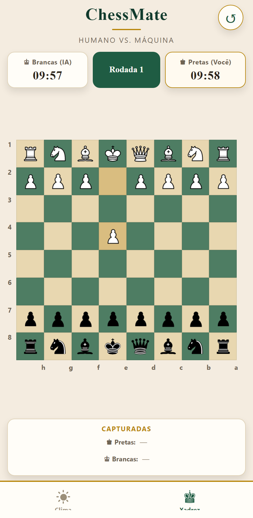 ChessMate — xadrez contra a IA